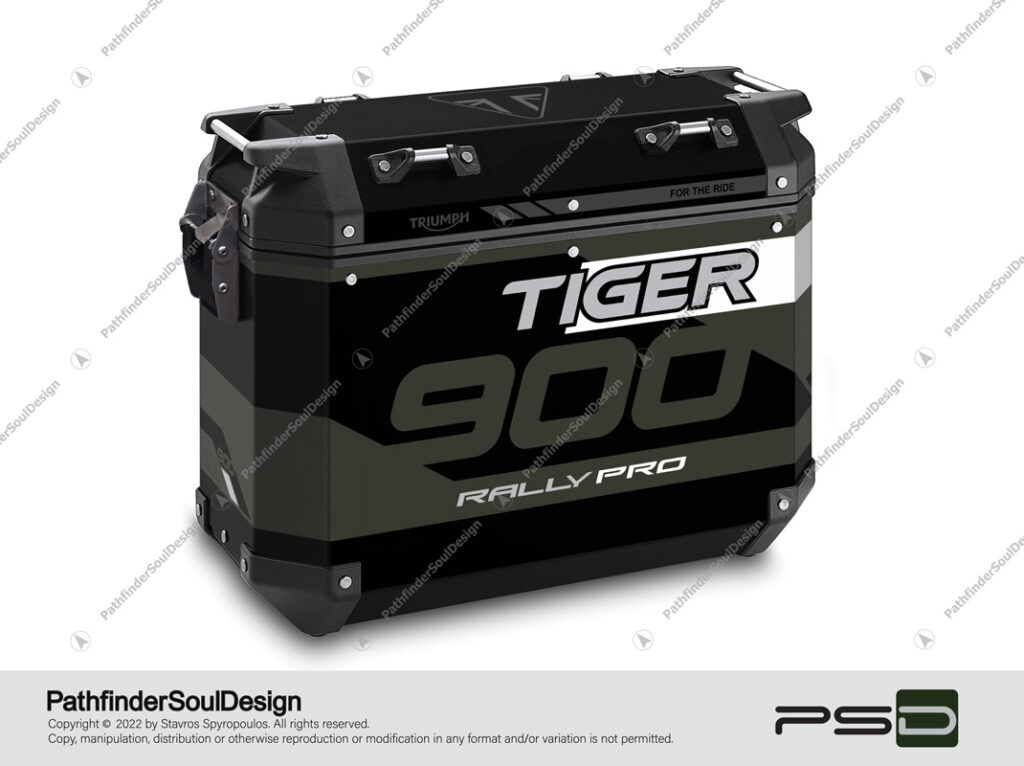 Tiger Rally Pro Expedition Panniers Stickers Kit